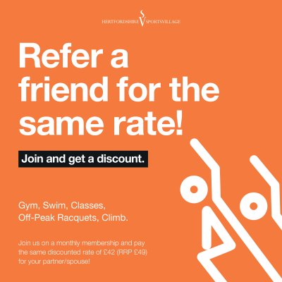 Refer a friend for the same rate!