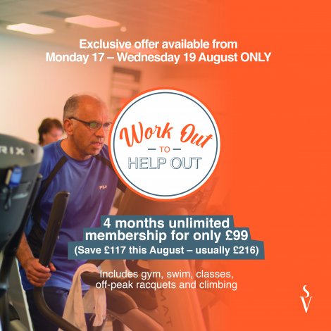 Work Out to Help Out - 4 months membership for £99