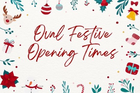 Oval gym festive opening times