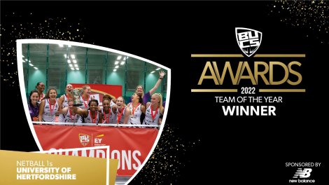 Netball 1s win BUCS Team of the year 2022!