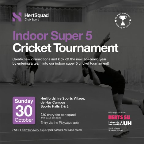 Club Sport Indoor Cricket Super 5 Tournament Rules 