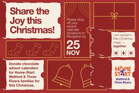 Donate an Advent Calendar for Home-Start Watford & Three Rivers