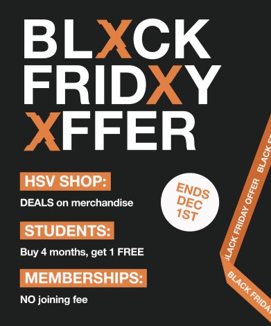 Black Friday Deals at Hertfordshire Sports Village